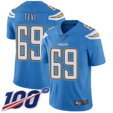 Los Angeles Chargers NFL Football Sam Tevi Electric Blue Jersey Youth Limited #69 Alternate 100th Season Vapor Untouchable